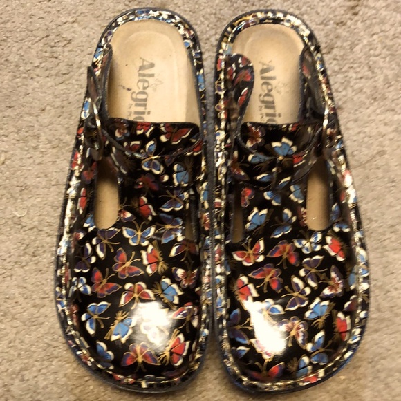 Alegria Shoes Alegria Whimsical Butterfly Mule Clogs Alg36 Poshmark